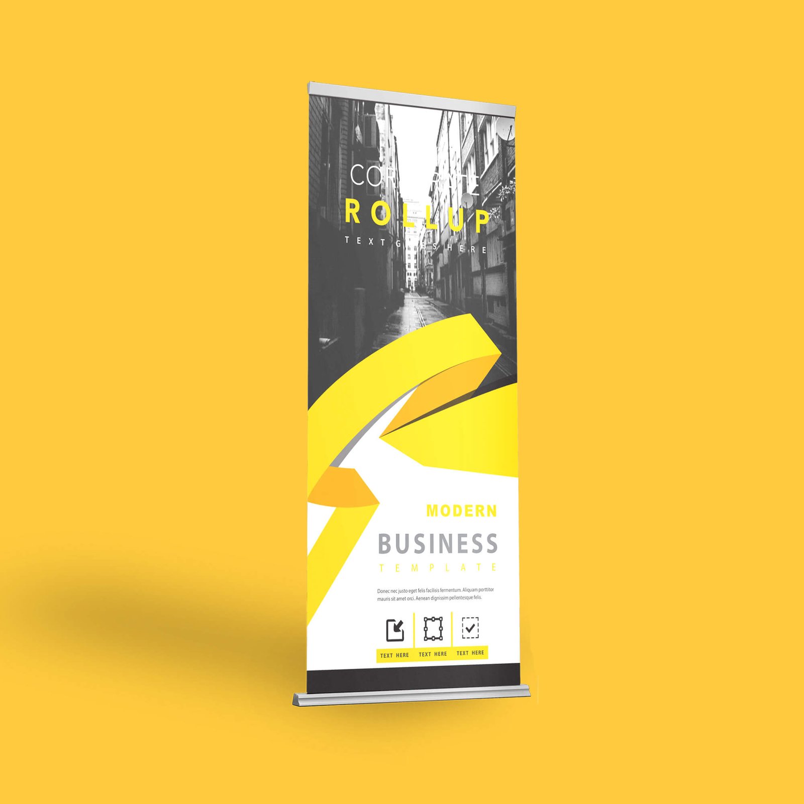 Design Free Stand Banner Mockup PSD Template (2)