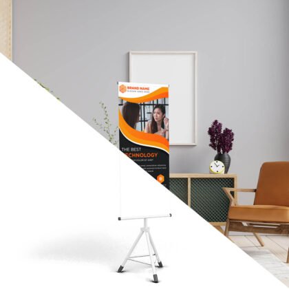 Free Banner Stand Mockup PSD