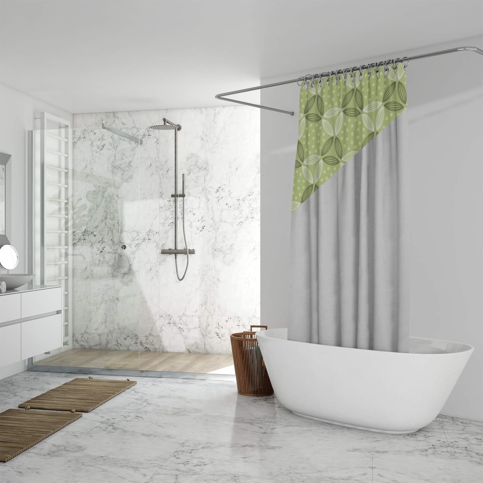 Download Free Shower Curtain Mockup Psd