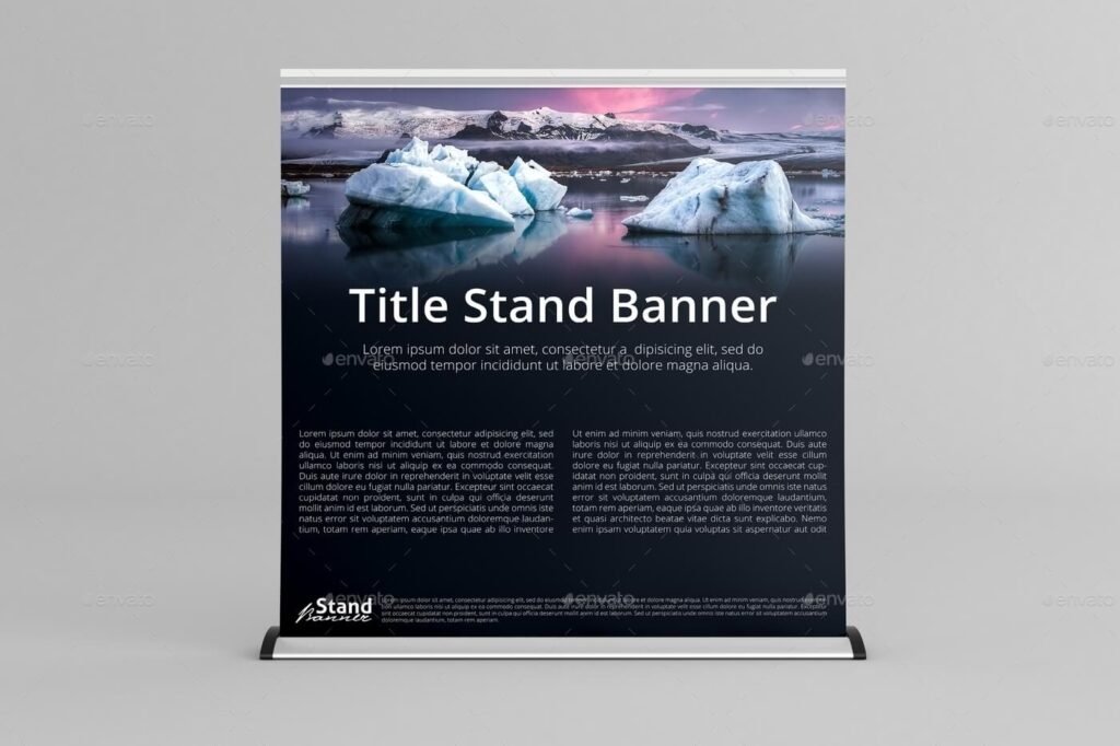 Extra Wide - Roll Up Banner Stand Mock-Up