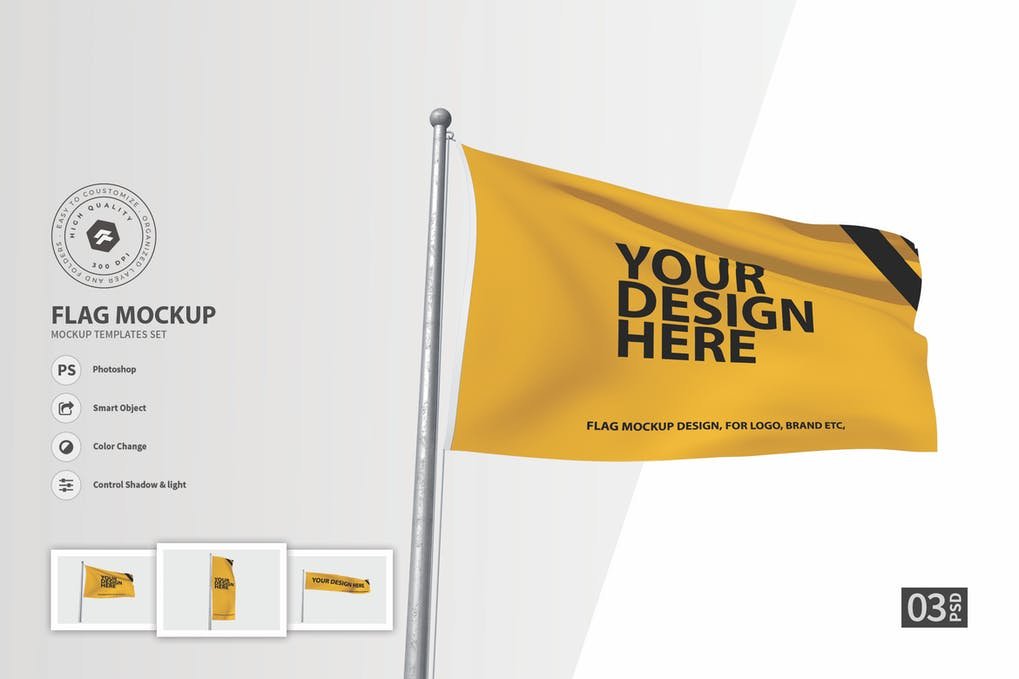 Flag vol.01 - Mockup Set FH