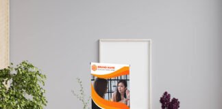 Free Banner Stand Mockup PSD Template