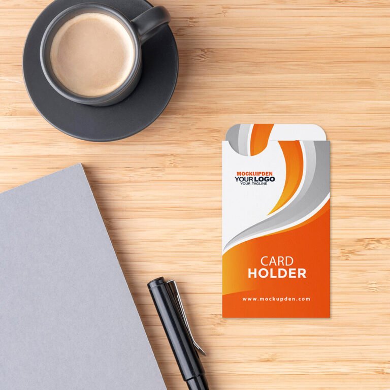 Free Business Card holder Mockup PSD Template