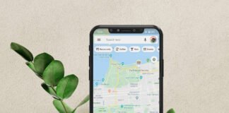Free Google Map Mockup PSD Template
