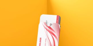 Free Key Card Holder Mockup PSD Template