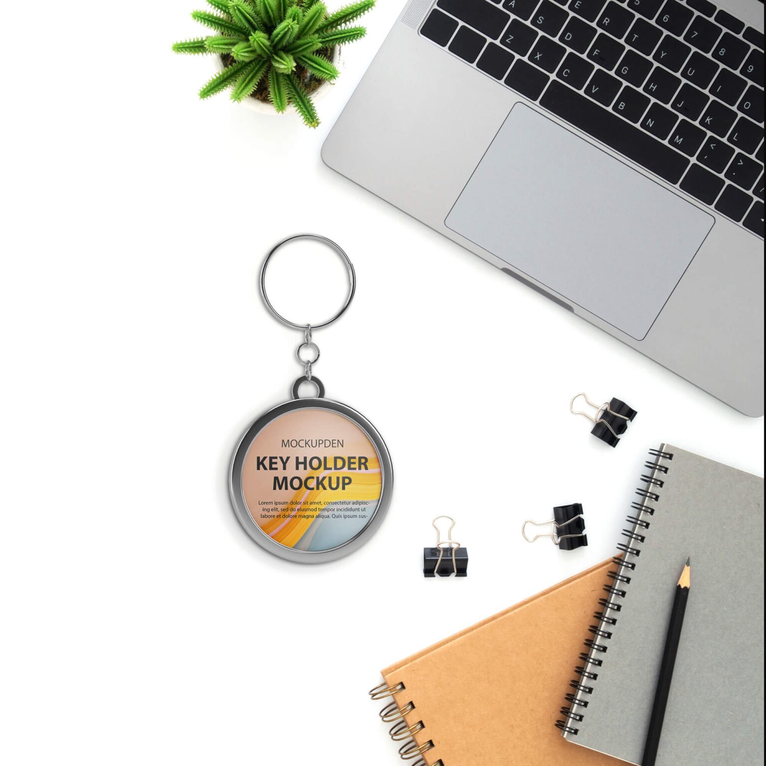 Free Key Holder Mockup PSD...