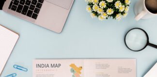 Free Map Mockup PSD Template