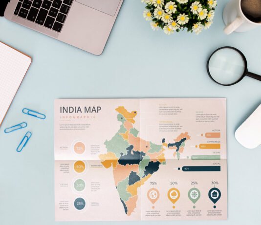 Free Map Mockup PSD Template