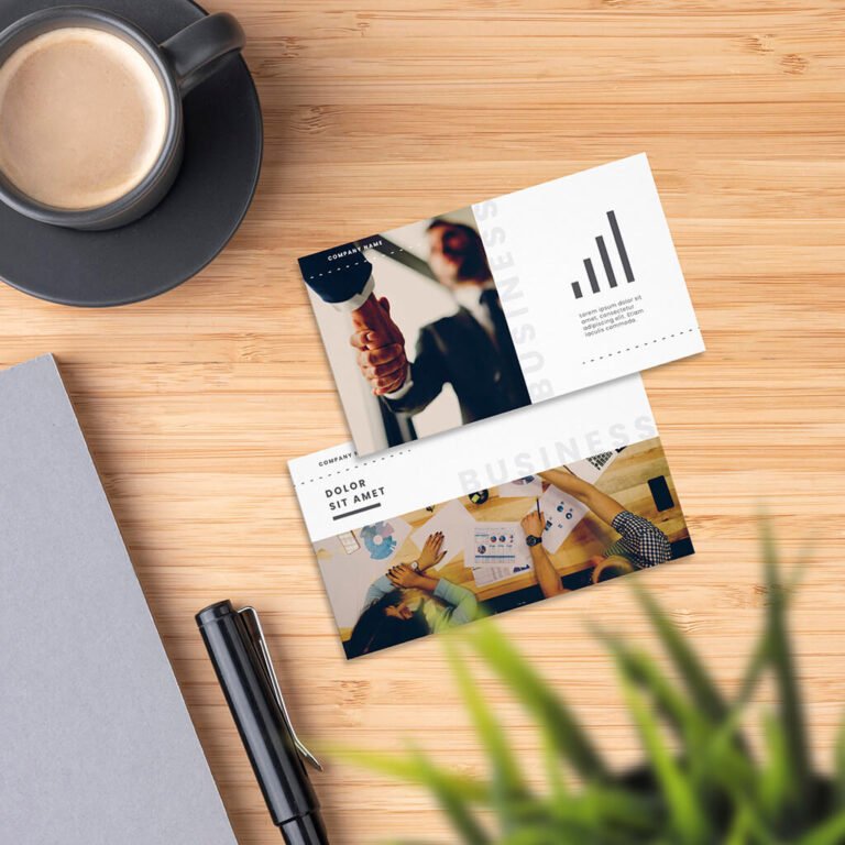 Free Presentation Card Mockup PSD Template