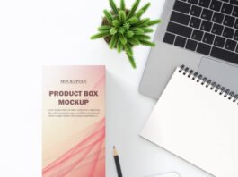 Free Product Box Mockup PSD Template