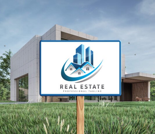Free Real Estate Sign Mockup PSD Template (1)