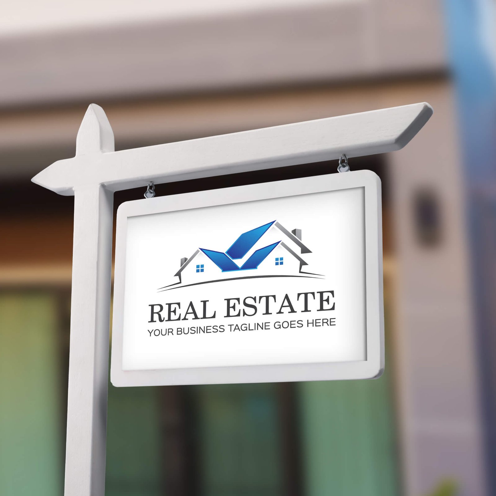 Free Real Estate Sign Mockup PSD Template