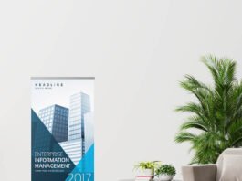 Free Rollup Banner Mockup PSD Template