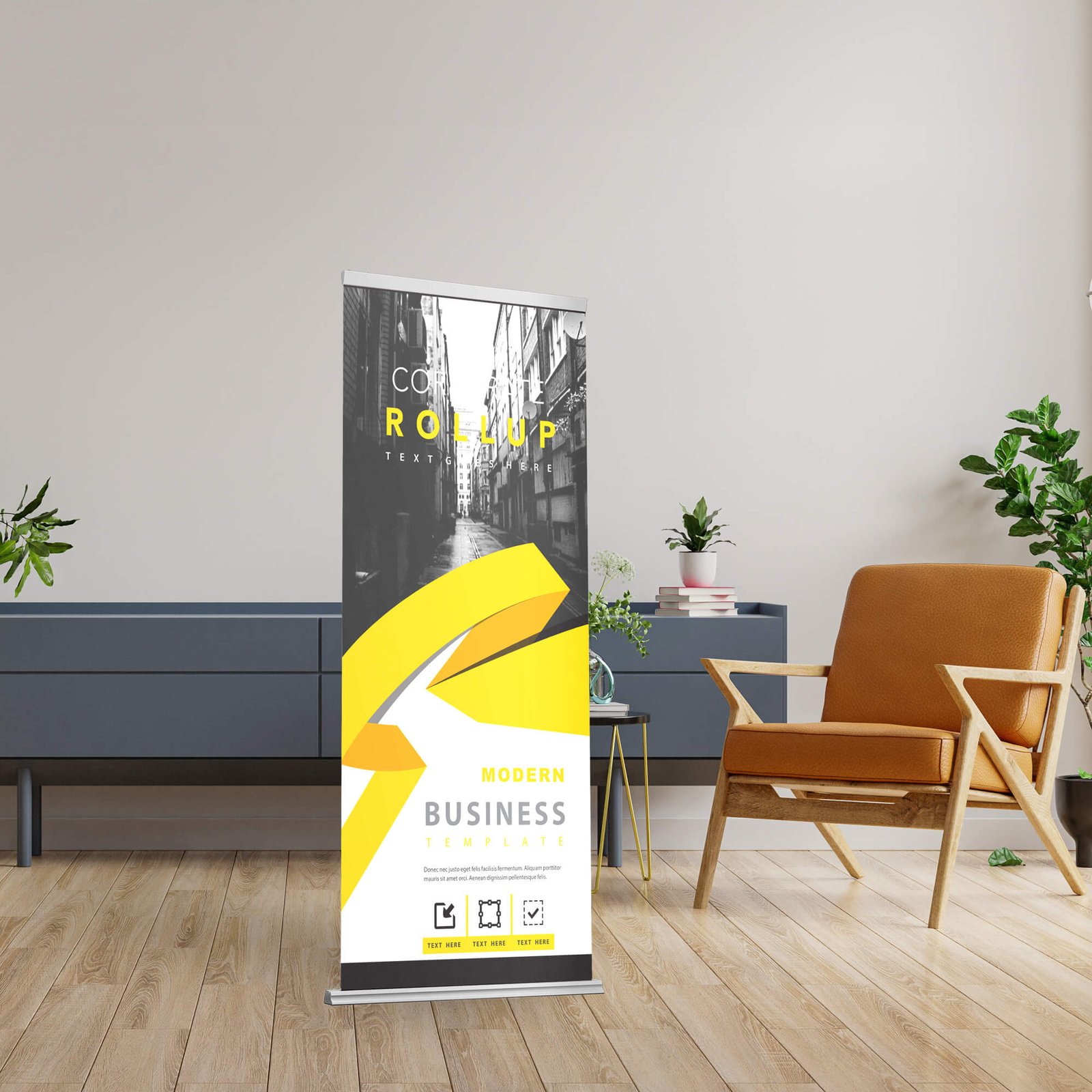Free Stand Banner Mockup PSD Template (1)