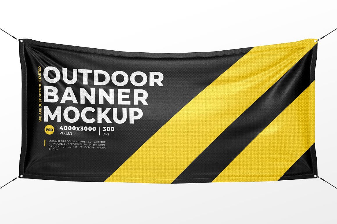 Outdoor Vinyl Banner Mock-Up