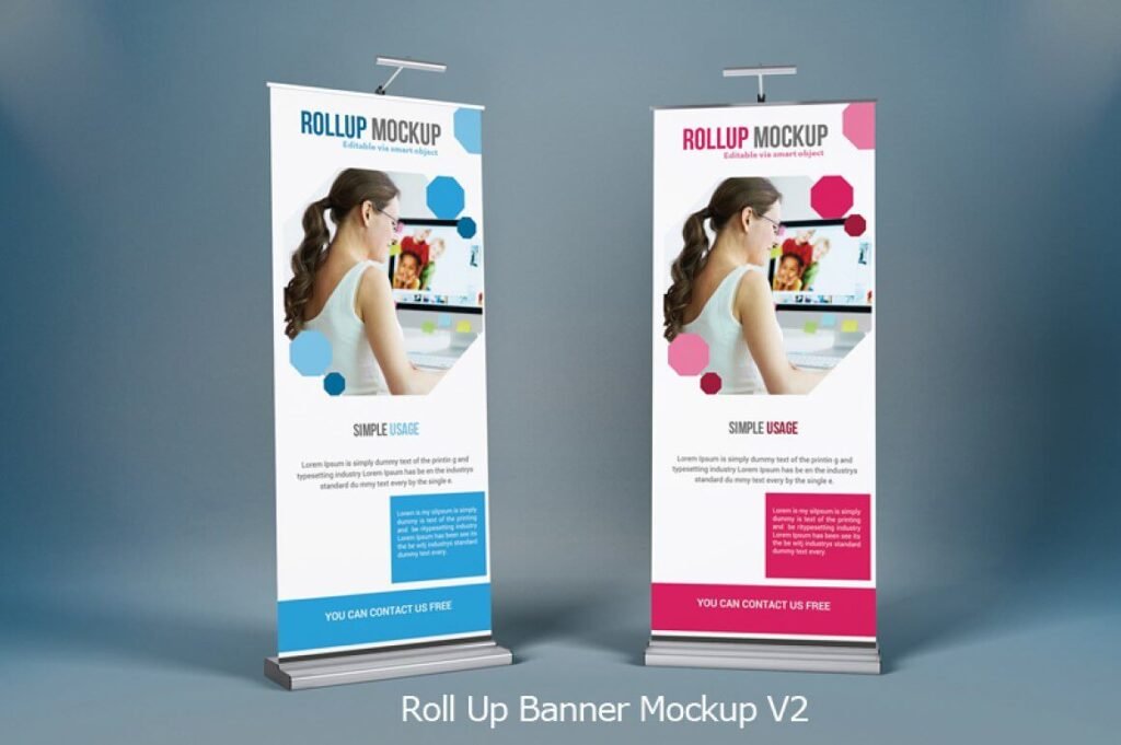 Roll Up Banner Mock-Ups V2