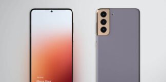 Samsung Galaxy S21 Front Mockup