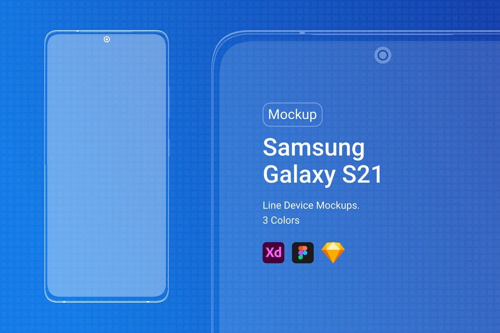 Samsung Galaxy S21 Line Mockup