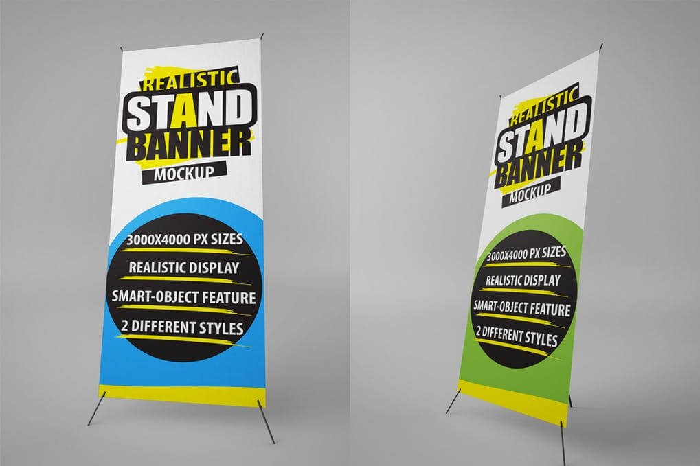 35+ Fantastic Stand Banner Mockup PSD Templates 3