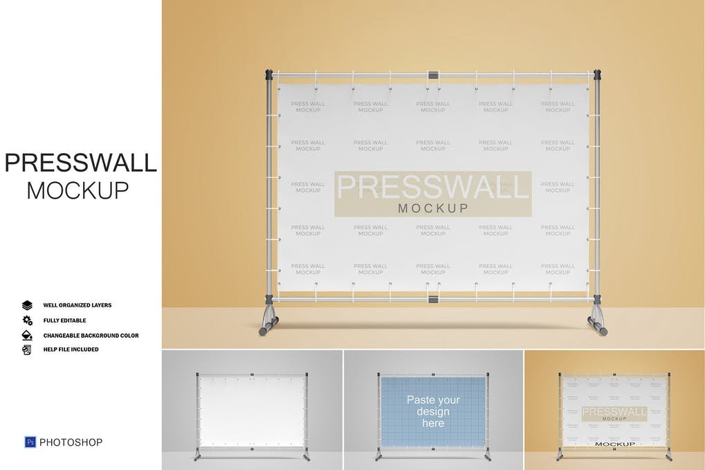 Stand Banner / Press Wall Mockup