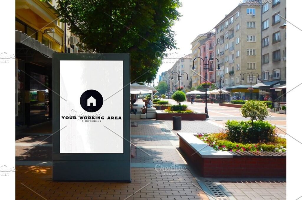 Street Billboard Mockup