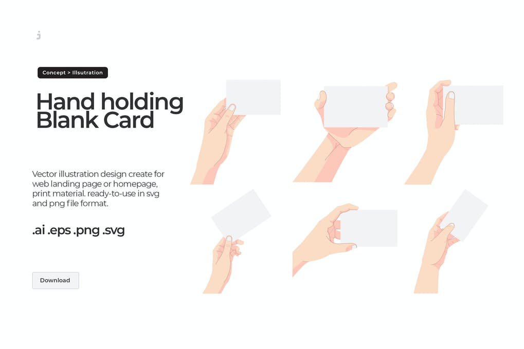 Black Card mockup - Illustration