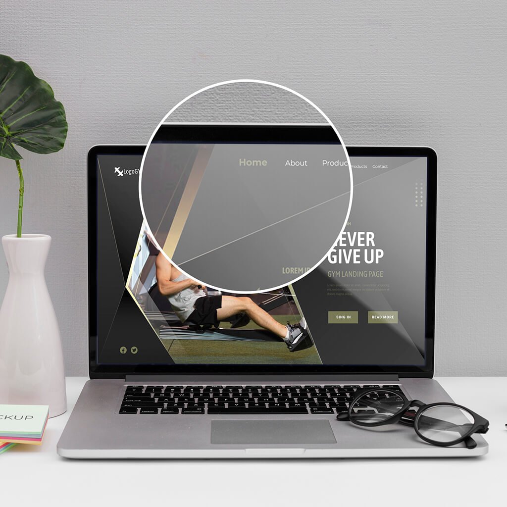 Close Up Of a Free Fitness Mockup PSD Template