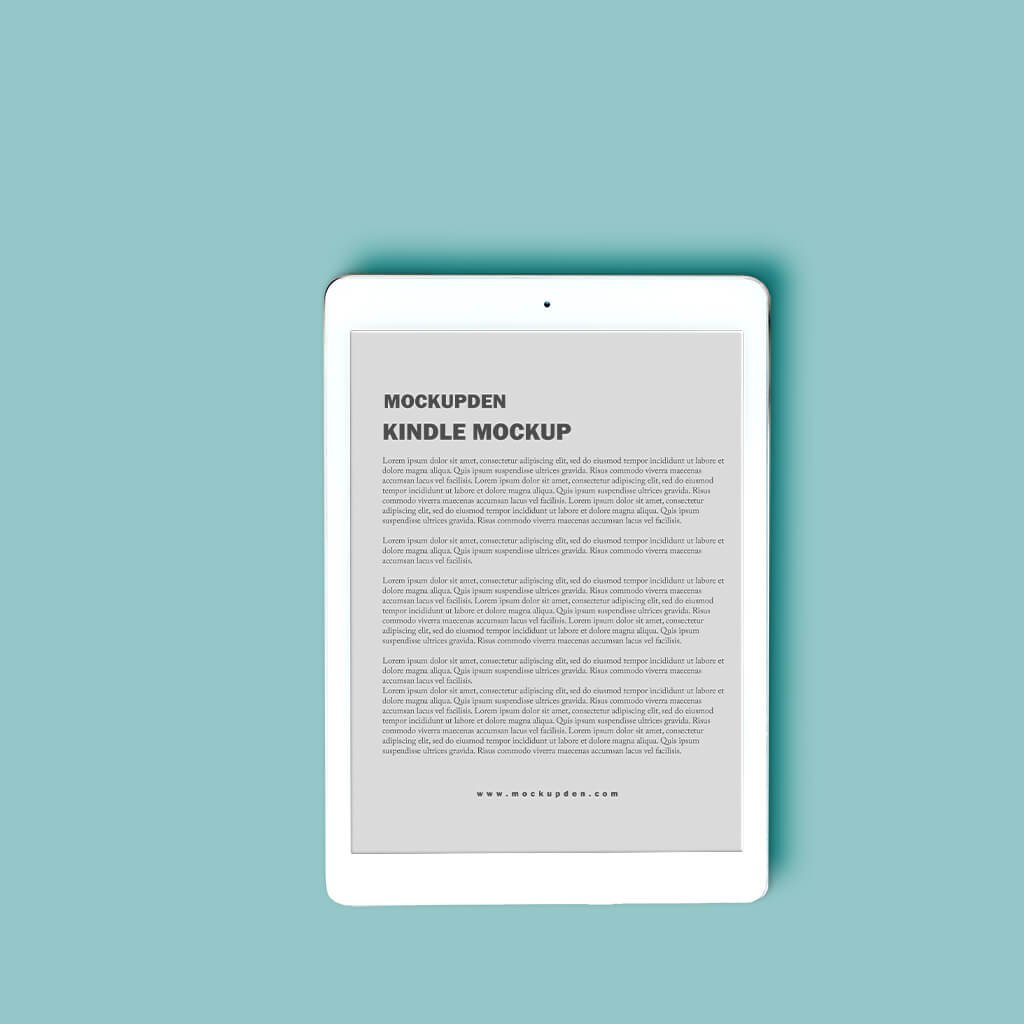 Design Free Kindle Mockup PSD Template