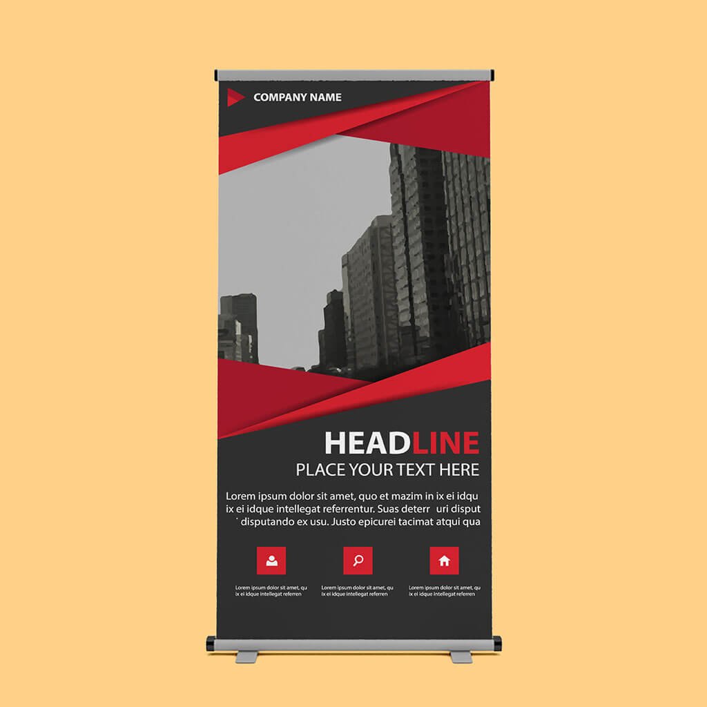 Design Free Retractable Banner Mockup PSD Template (1)