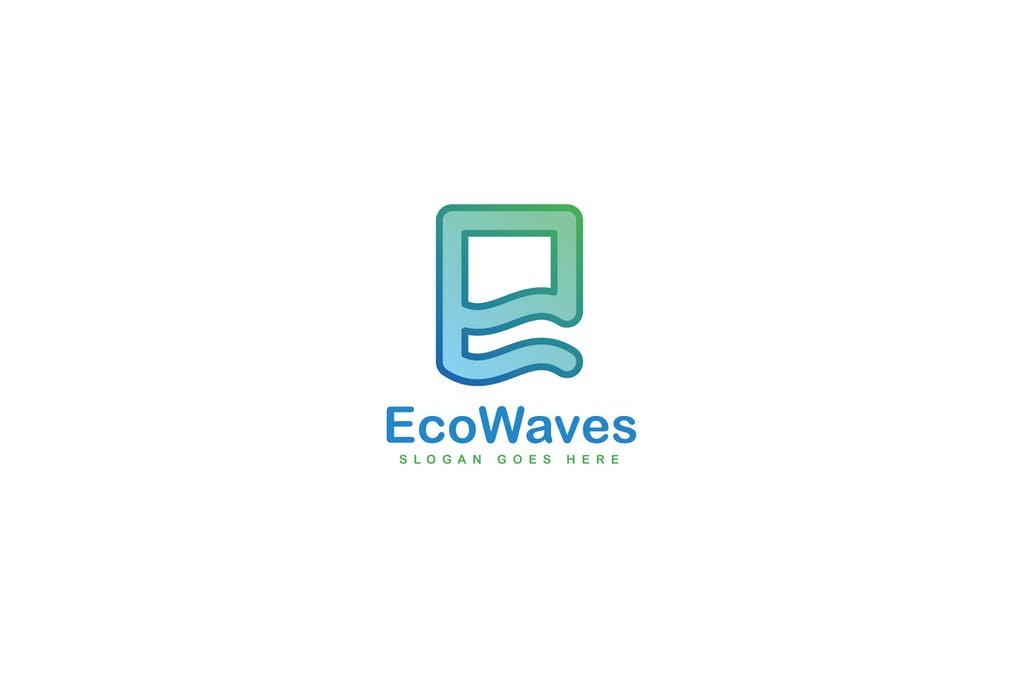 Eco Waves Logo Template