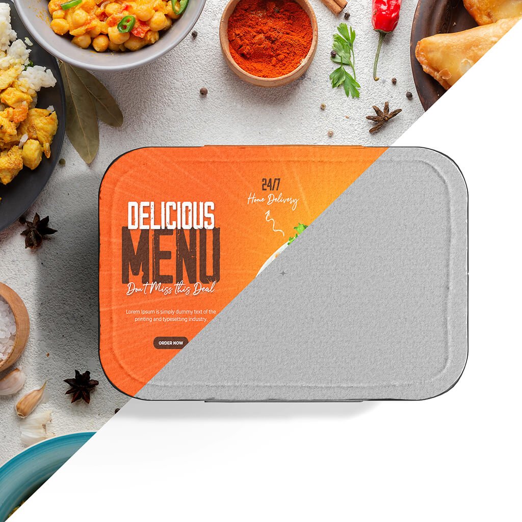 Editable Free Food Packaging Mockup PSD Template