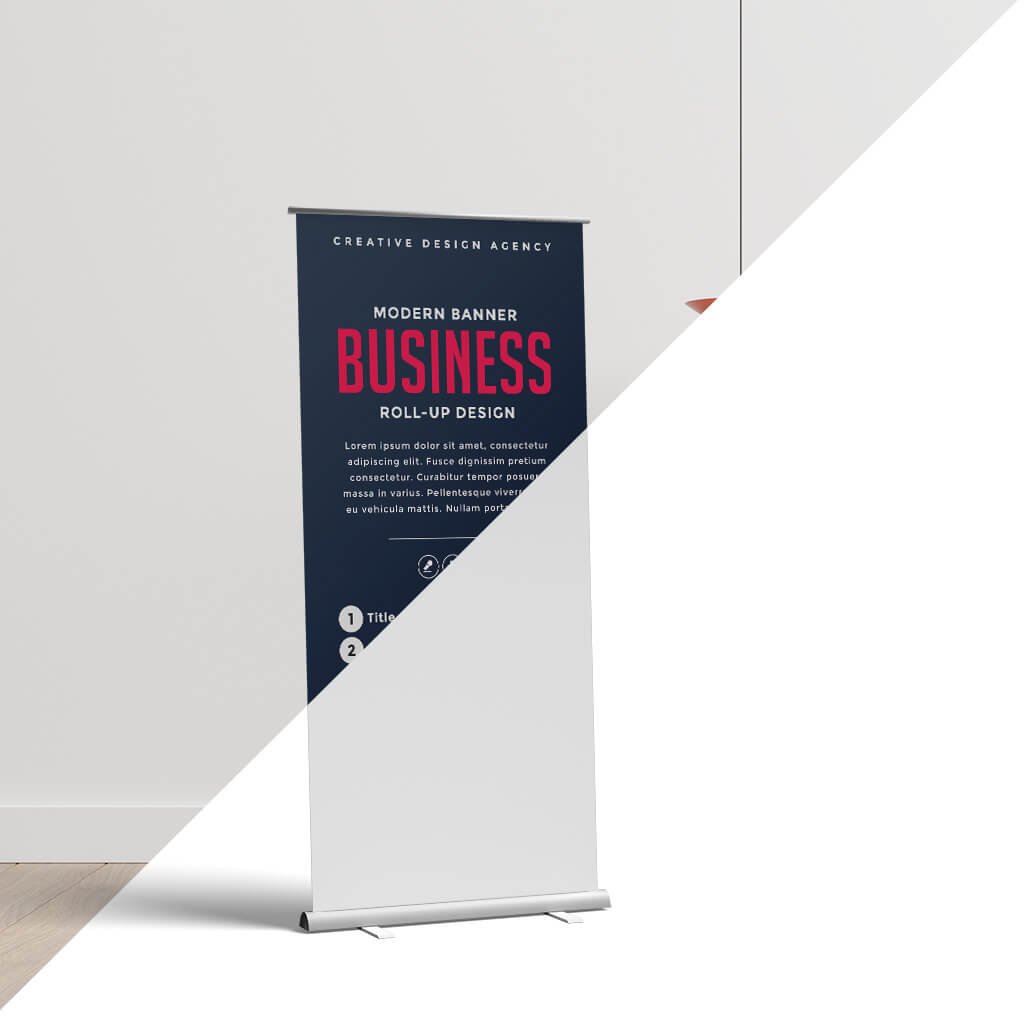 Editable Free Pop Up Banner Mockup PSD Template