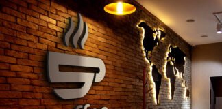 Free Cafeteria Mockup PSD Template