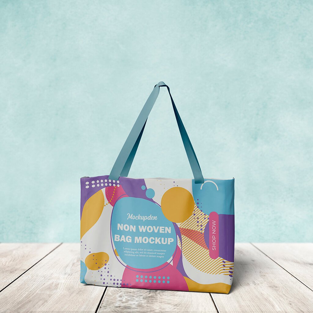 Free Non Woven Bag Mockup PSD Template