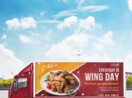 Free Truck Mockup PSD Template