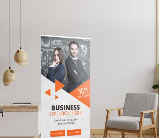 Free X Banner Mockup PSD Template (1)