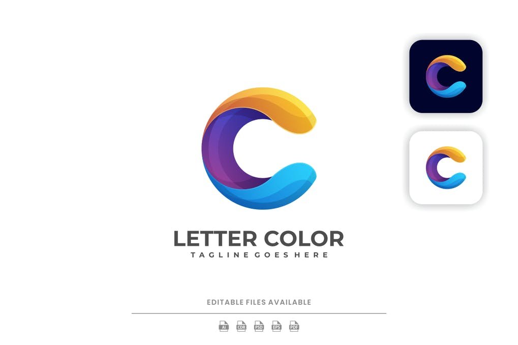 Letter Gradient Colorful Logo