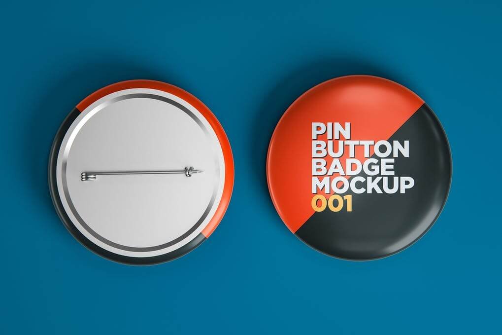 Pin Button Badge Mockup 001