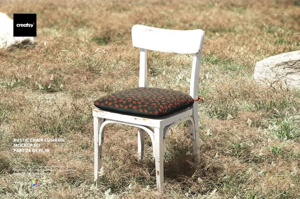 Rustic Chair Cushion Mockup Set
