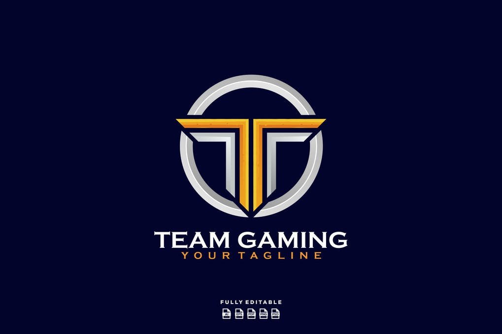 Team Gaming Logo Letter T