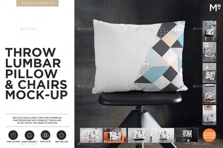 22+ Stunning Chair and Pillow Mockup PSD Templates