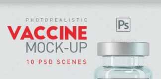 Vaccine Vial Bottles Mock-Up - 10 Scenes