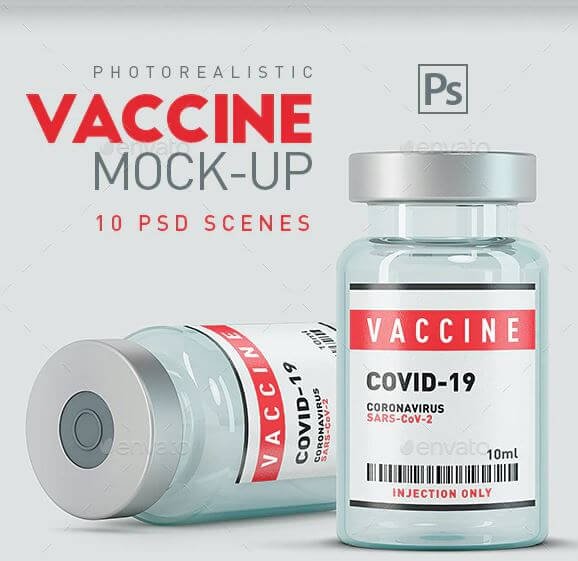 22+ Best Vaccine Vial Mockup PSD Templates