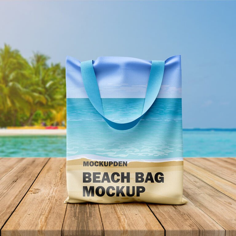 Free Beach Bag Mockup PSD Template