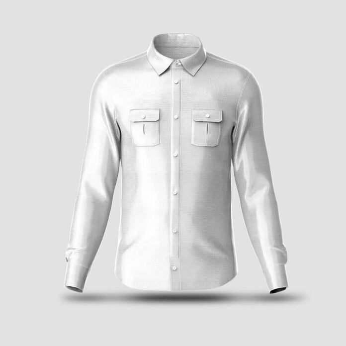 Free Button Up Shirt Mockup PSD.