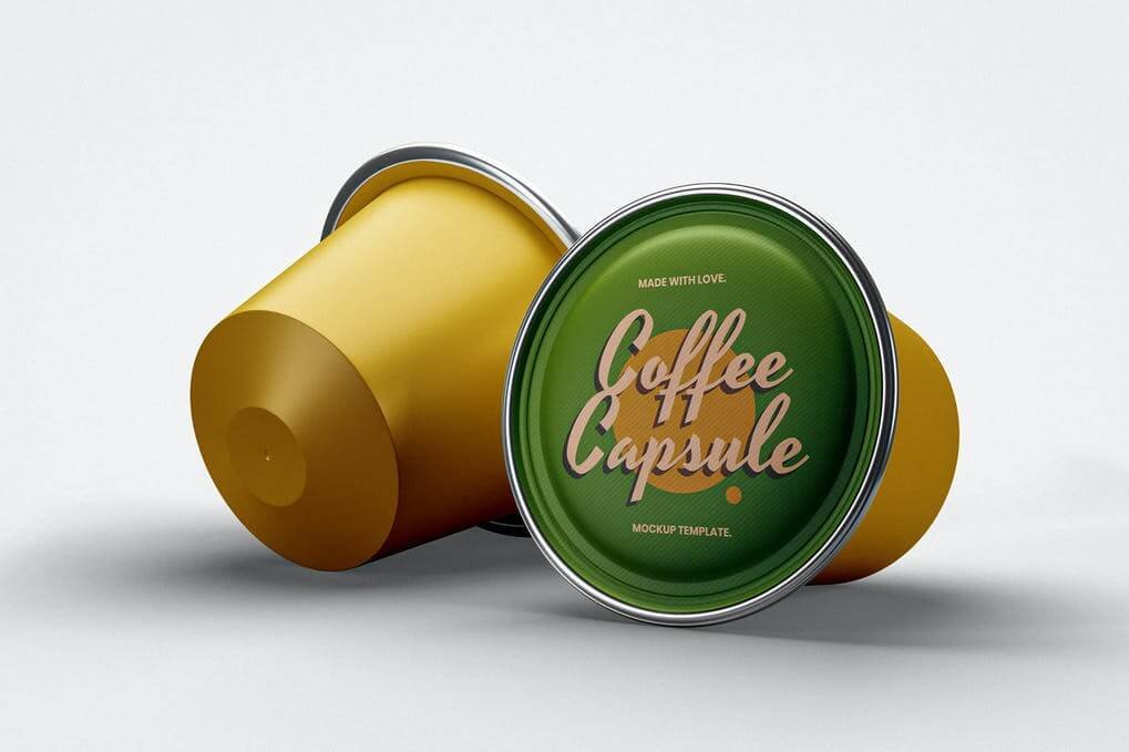 Coffee Capsule Mockup Template