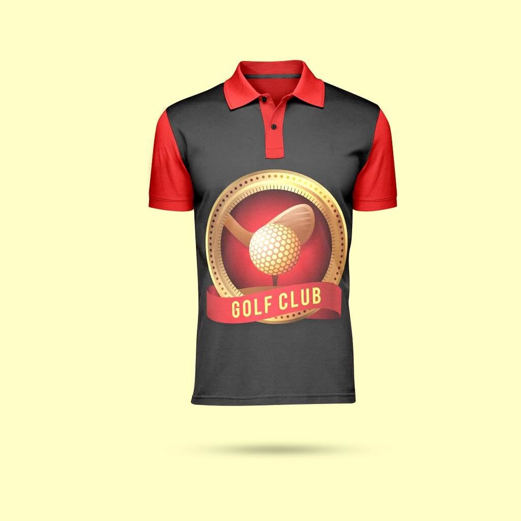 Design Free Golf Shirt Mockup PSD Template