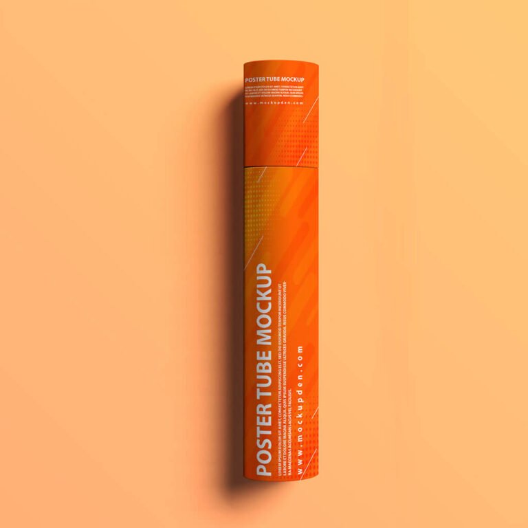 Free Poster Tube Mockup PSD