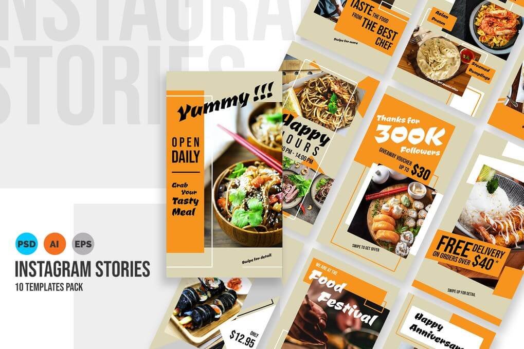 Delicious – Food Instagram Stories Template