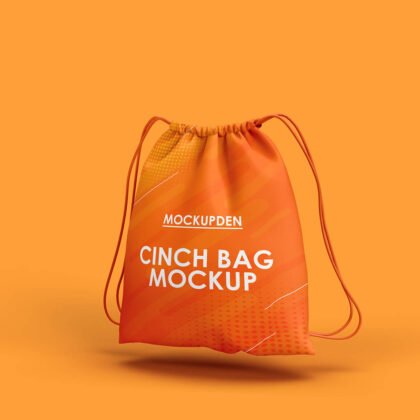 Free Cinch Bag Mockup PSD